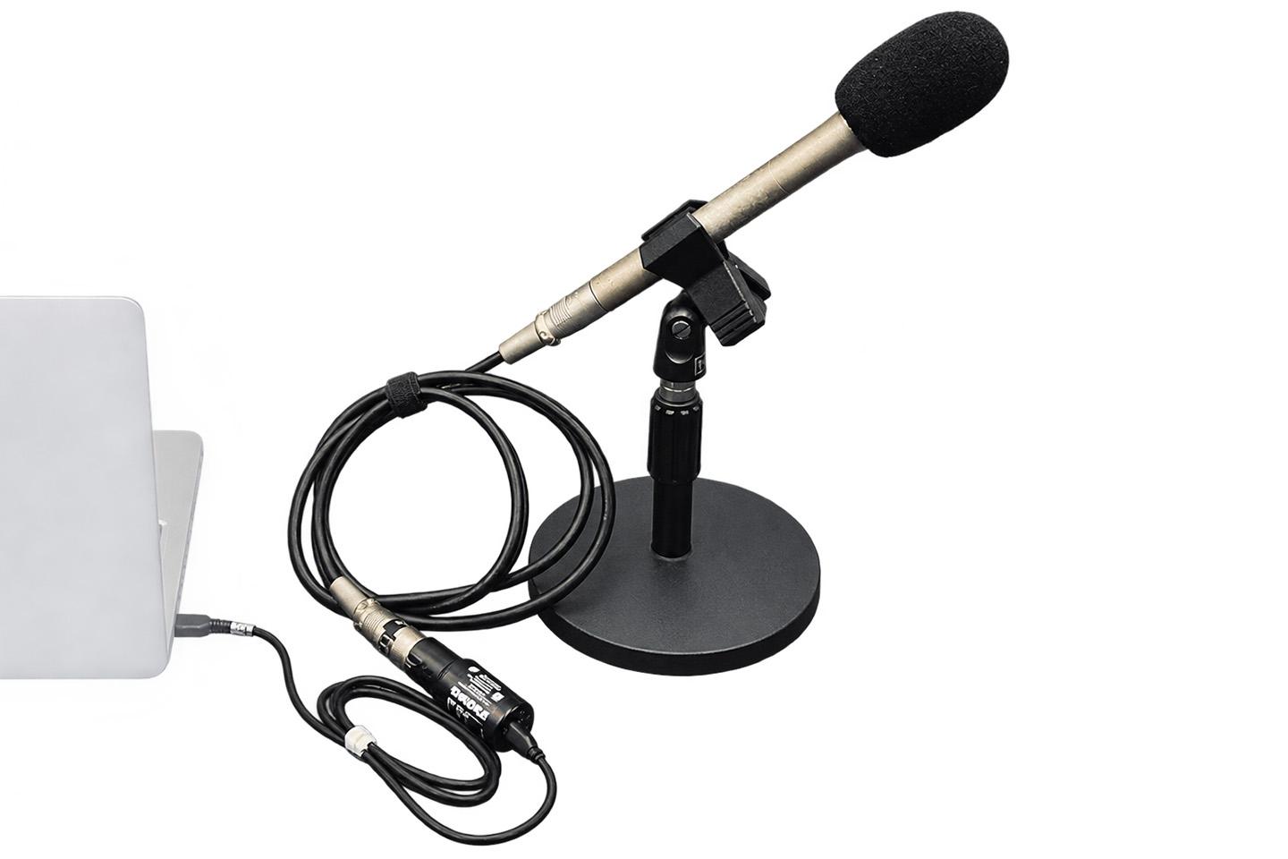 仮ナレ卓上マイク(SHURE SM-63L+SHURE MVX2U)typeC