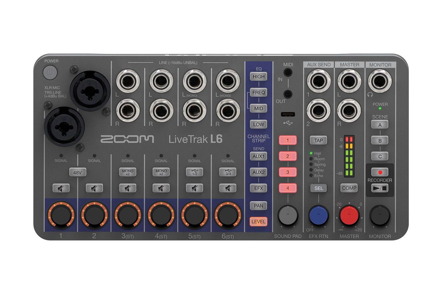 ZOOM LiveTrak L6(デジタルミキサー&レコーダー)