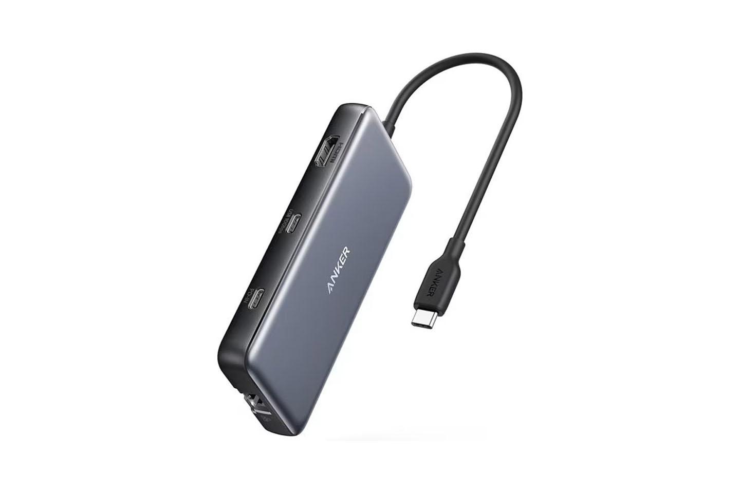 USB TypeCハブ(Anker/8-in-1/LAN)10Gbps