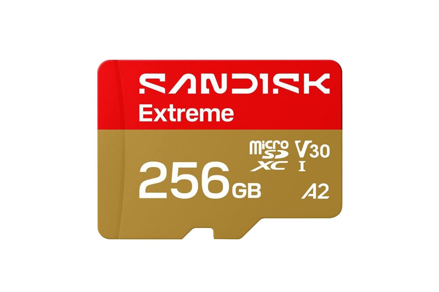 microSDXCカード256GB UHS1 A2(SanDisk Extreme)245MB/s